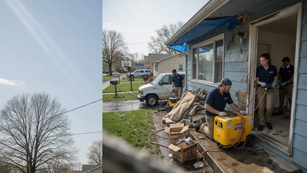 Basement Flood Cleanup in Morton, IL near me